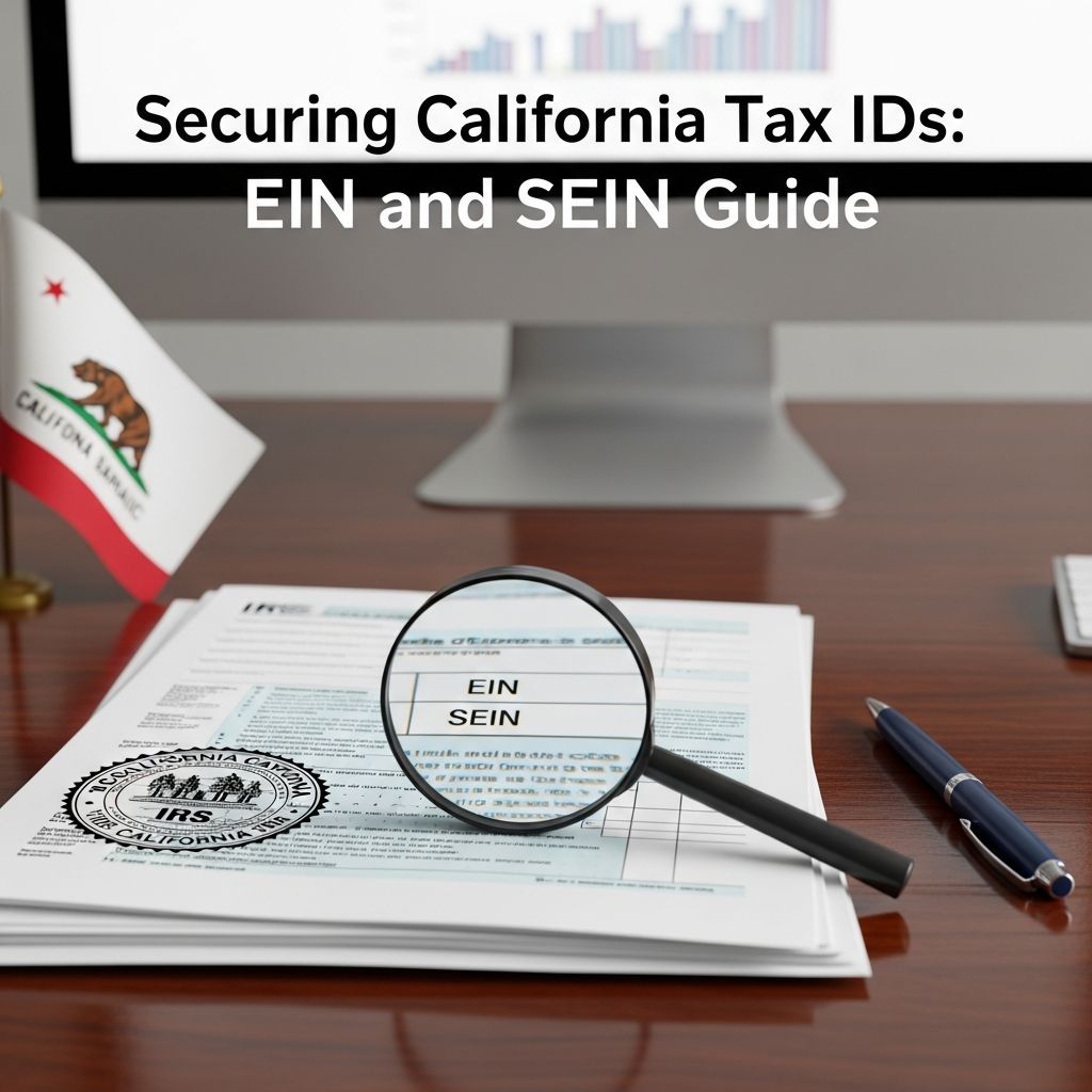 Master the process of obtaining and managing your federal EIN and California SEIN for full business tax compliance and smooth operations.