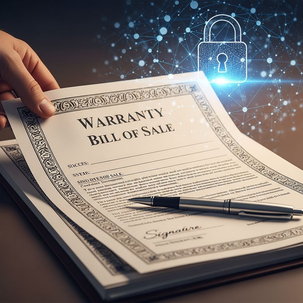 Discover how warranty bills of sale protect buyers and sellers in property transfers with clear legal assurances and ownership proof.