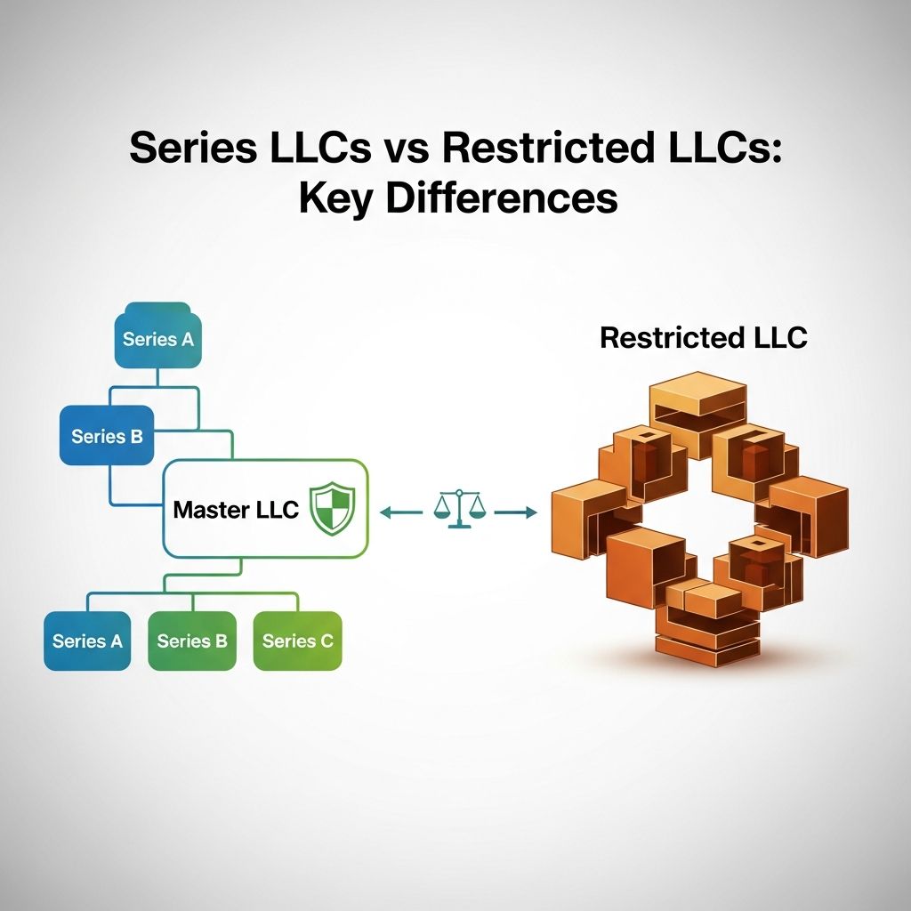 Discover the core distinctions between series LLCs and restricted LLCs to optimize asset protection and business planning strategies effectively.