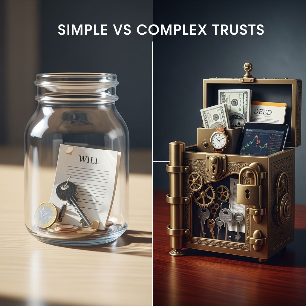 Discover key differences between simple and complex trusts for smarter estate planning and tax strategies.