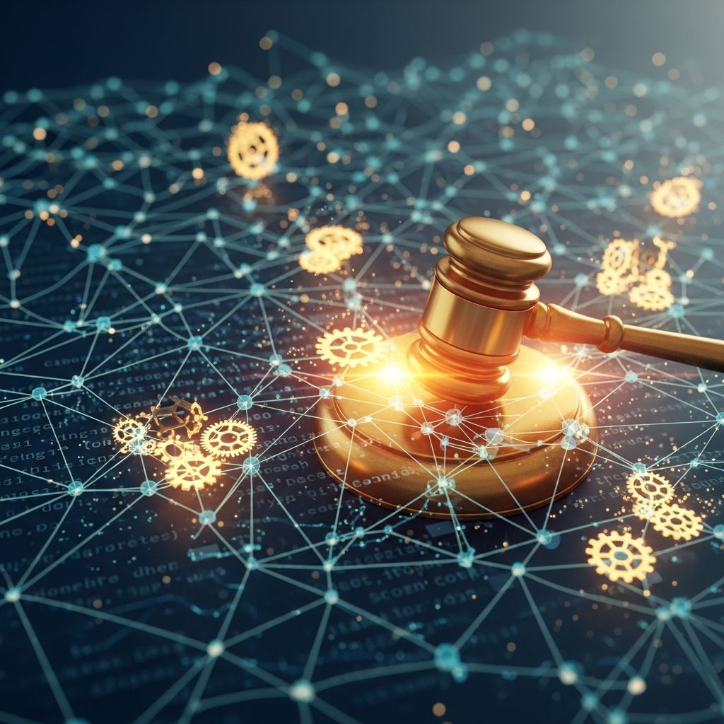 Unlocking the power of self-executing blockchain contracts: from core mechanics to legal oversight and real-world enforcement.
