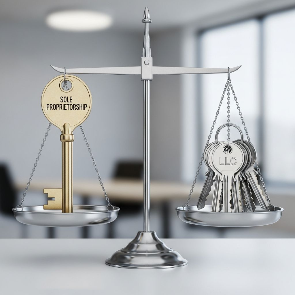 Discover critical differences between sole proprietorships and LLCs to select the optimal structure for your business success and protection.