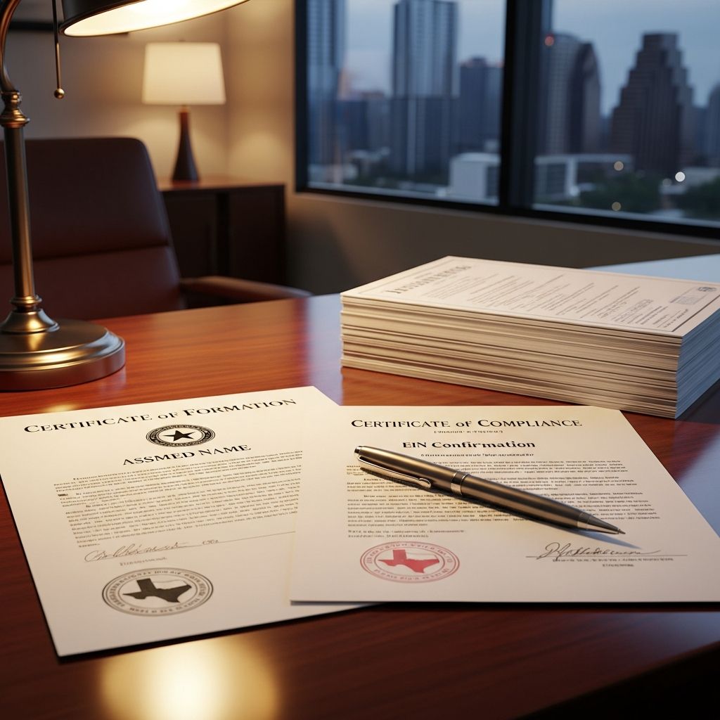 Master Texas business documentation requirements for loans, expansion, and compliance.