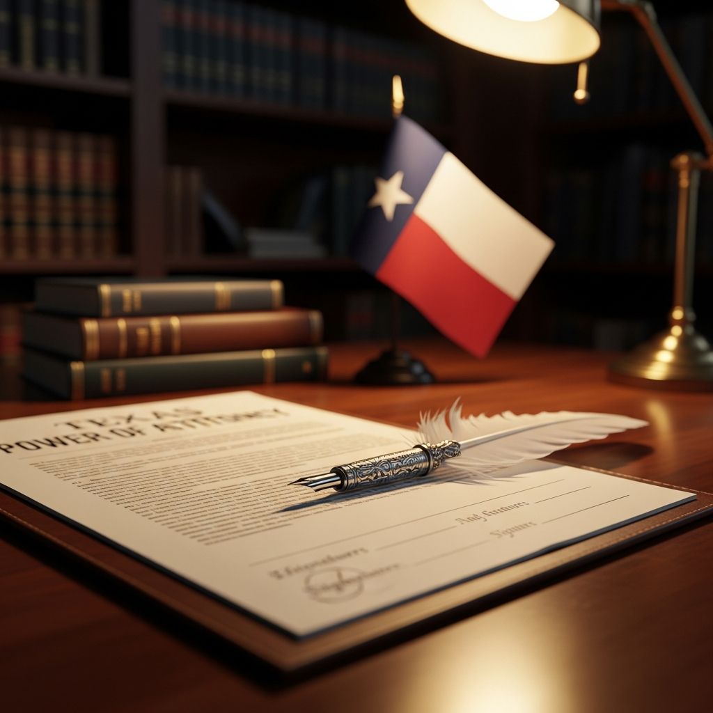 Complete guide to creating, using, and managing powers of attorney in Texas for financial and medical decisions.