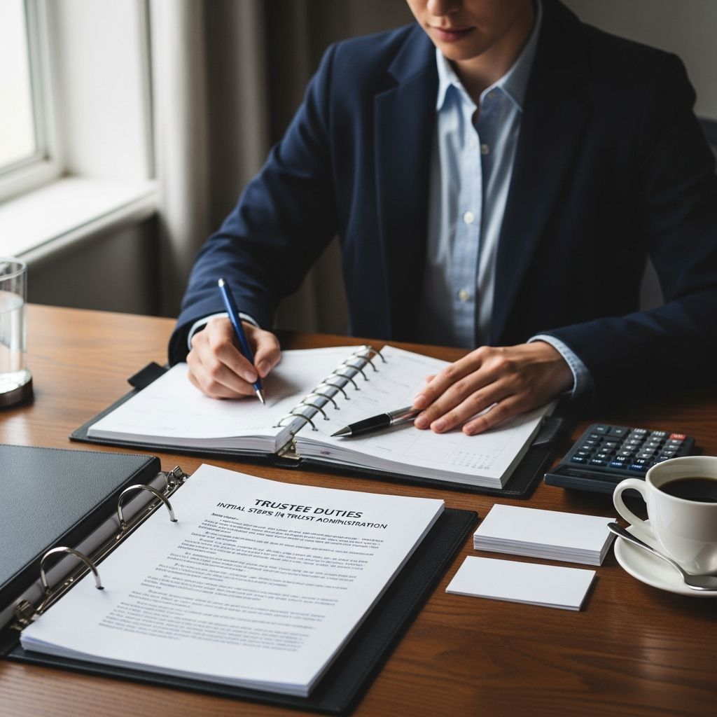 Essential steps and strategies for new trustees to manage trust administration effectively.