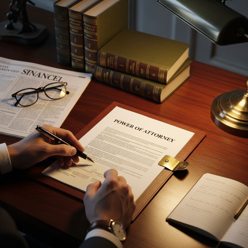Empower trusted individuals to manage your affairs with a power of attorney—essential for future planning and protection.