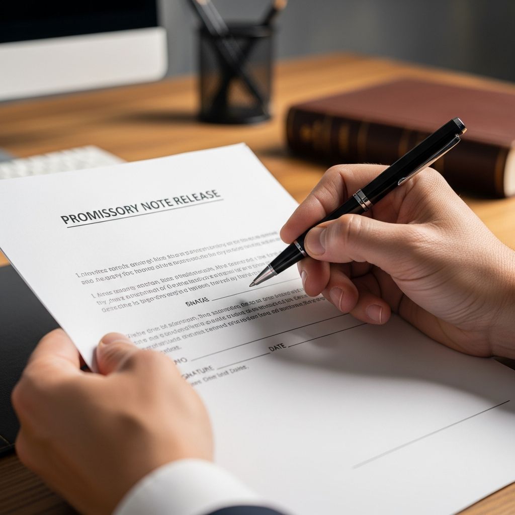 Master the essentials of promissory note releases: from creation to final discharge for debt-free closure.