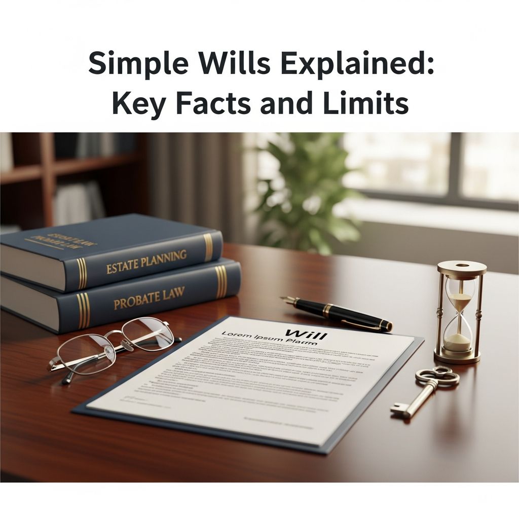 Discover the essentials of basic wills, their validity, limitations, and when to seek professional help for secure estate planning.