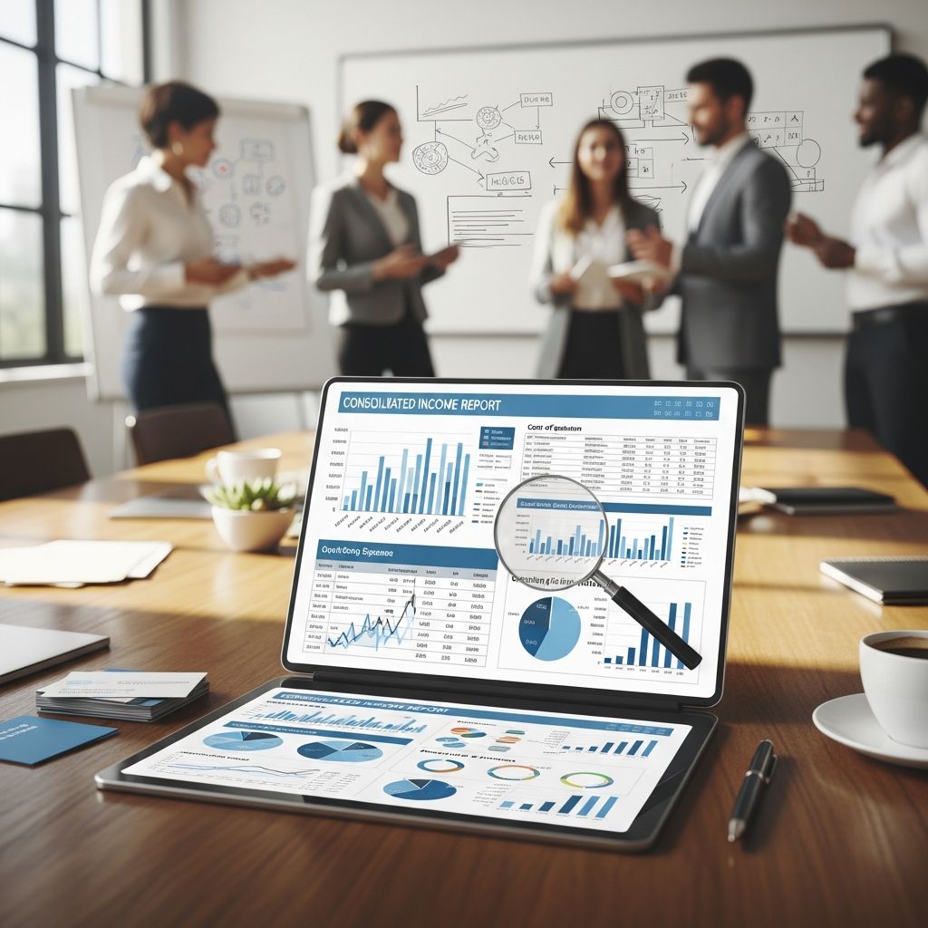 Master consolidated income statements to gain a complete view of your group's financial performance and drive strategic decisions.