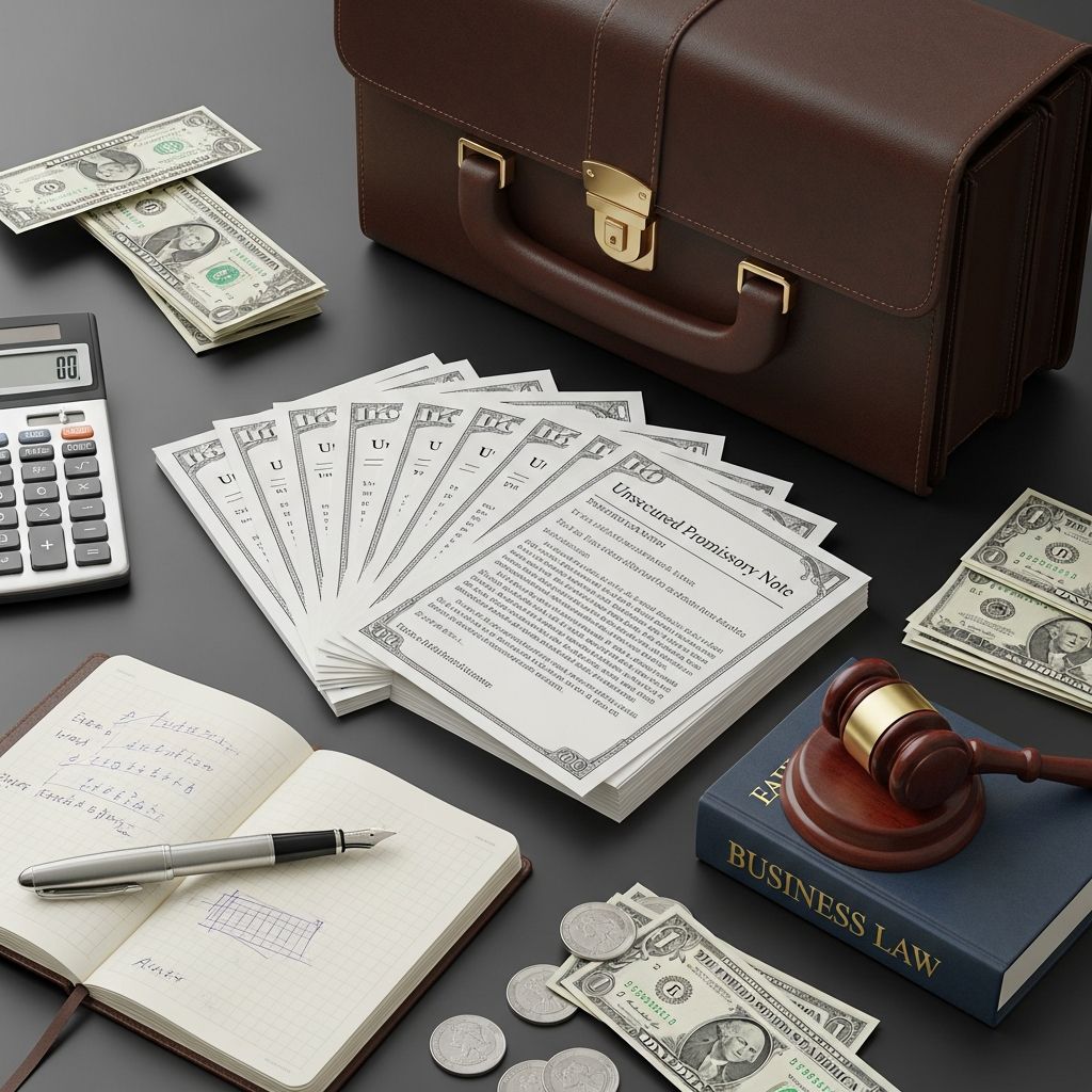Unlock flexible financing: Learn how unsecured promissory notes streamline business loans without collateral risks.
