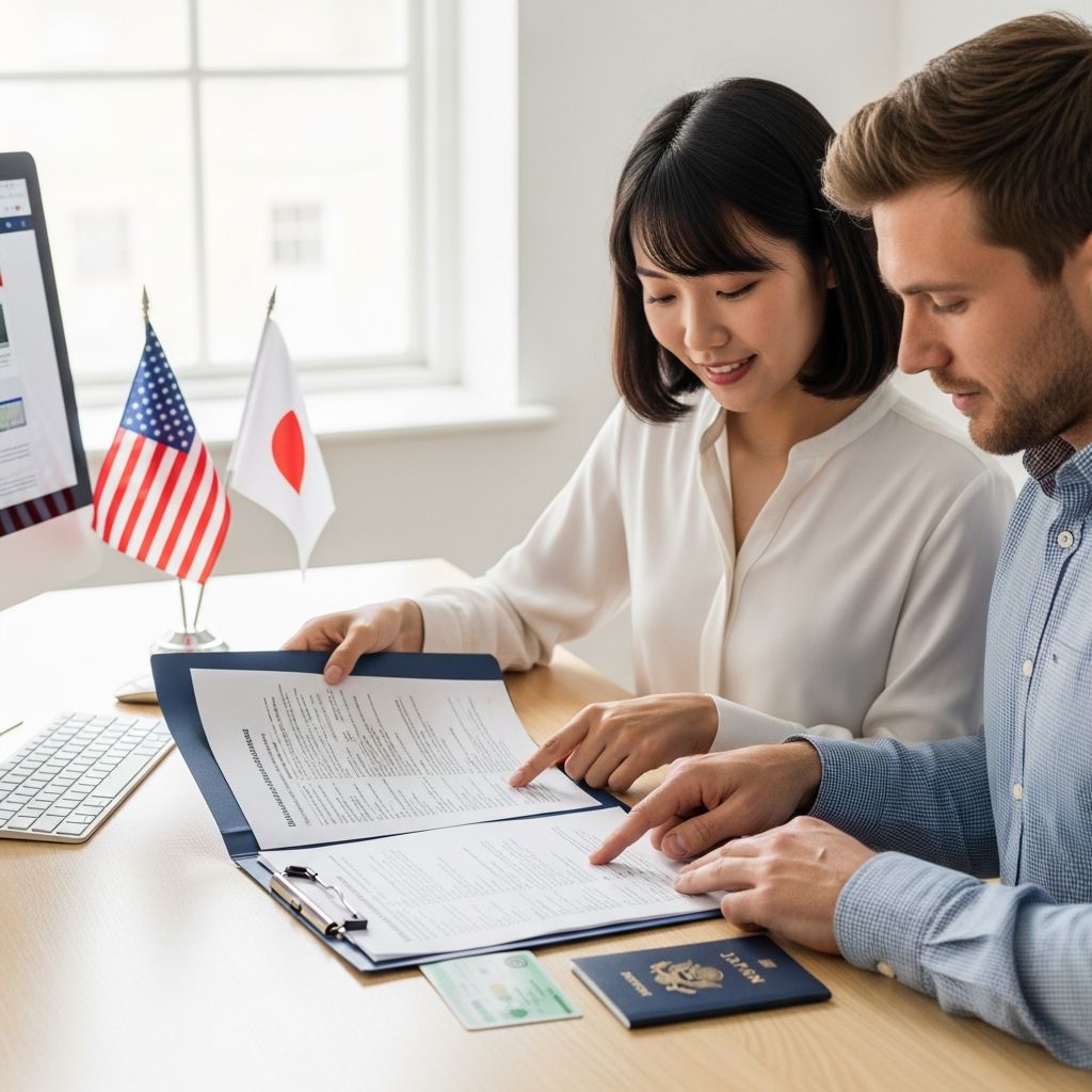 Comprehensive steps for U.S. citizens to secure permanent residency for their Japanese spouse through marriage-based immigration.