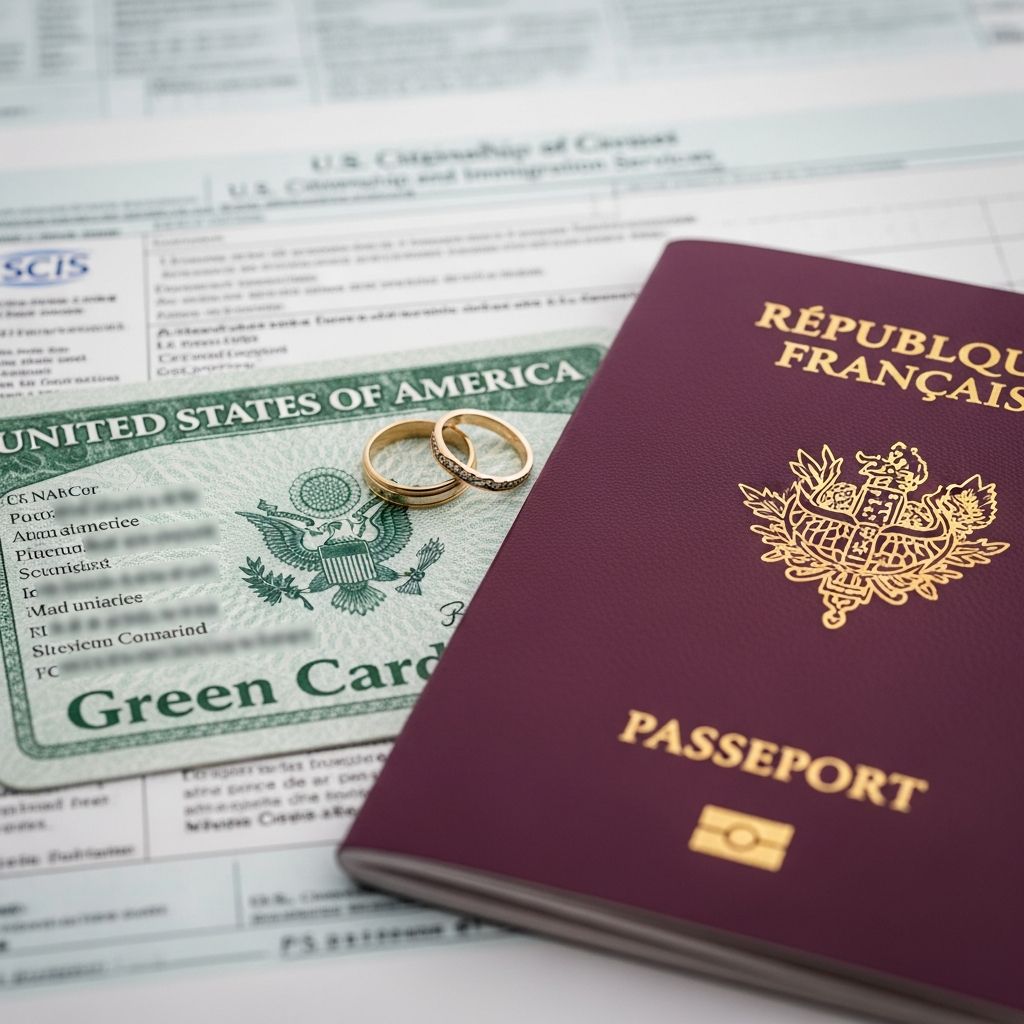 Comprehensive guide to securing a U.S. green card for your French spouse through marriage-based immigration processes.