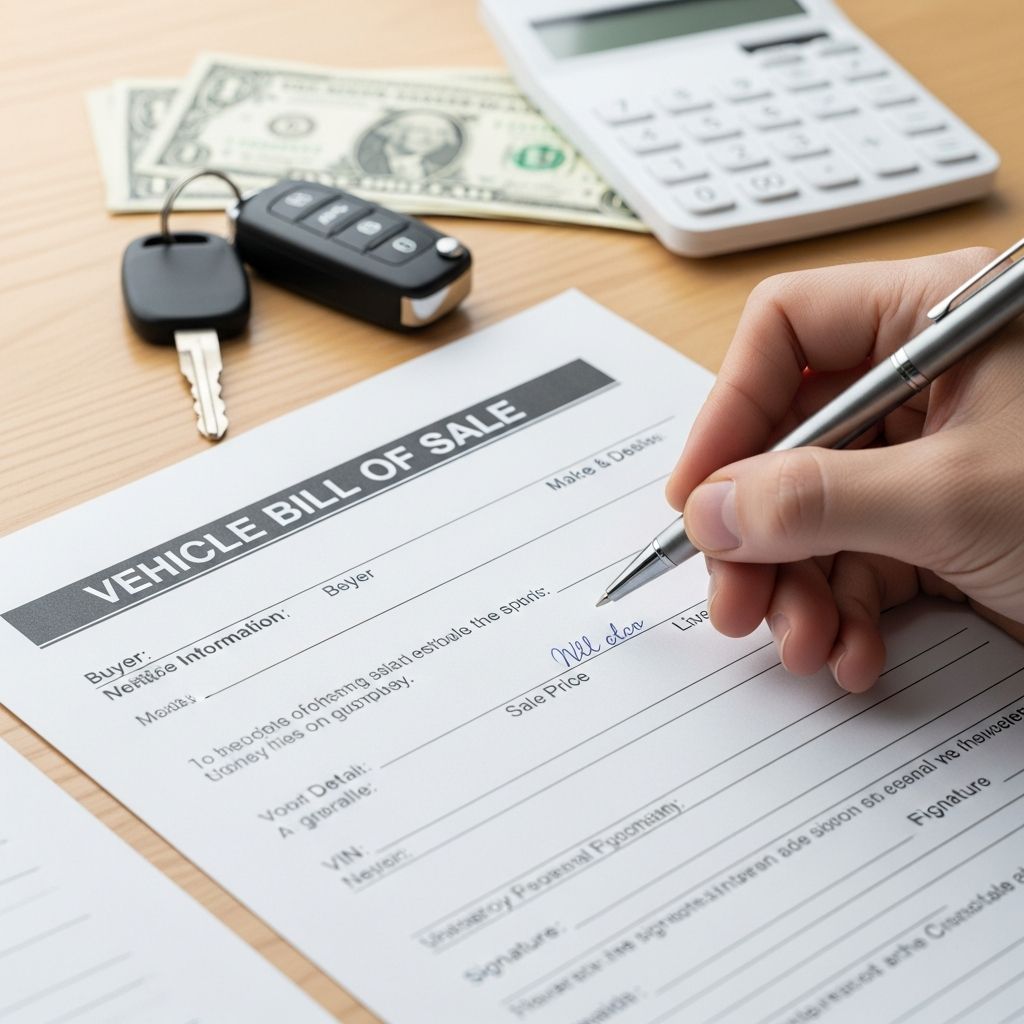 Master the vehicle bill of sale: Protect buyers and sellers with essential legal documentation for smooth transfers.