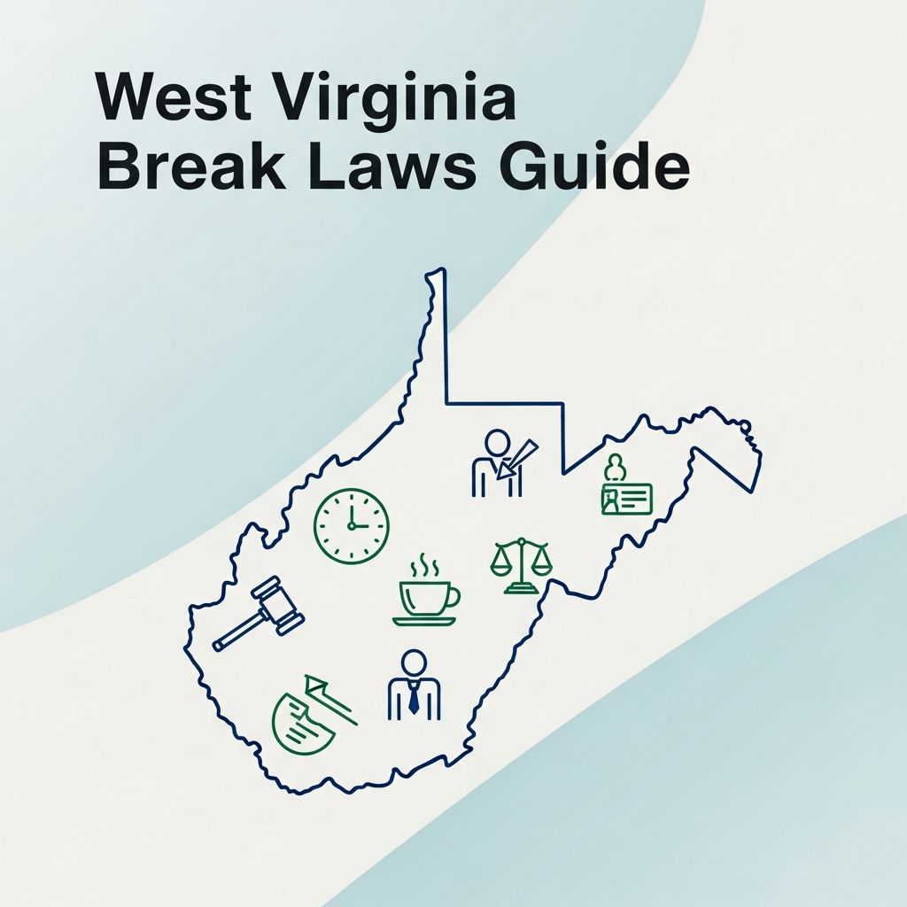 Essential guide to West Virginia's meal break requirements, employee rights, and employer obligations for work shifts.