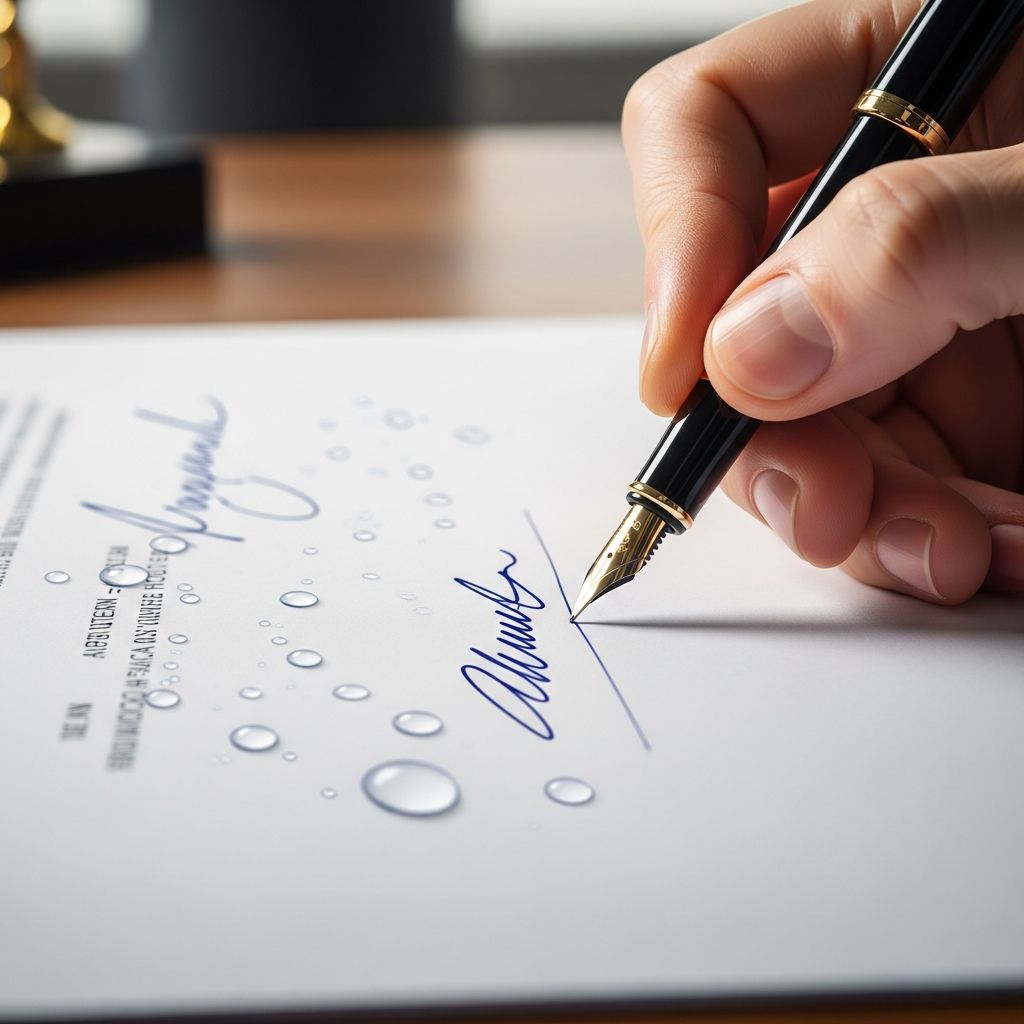 Discover the essentials of wet signatures, their legal requirements, advantages, and how they compare to digital alternatives in modern transactions.
