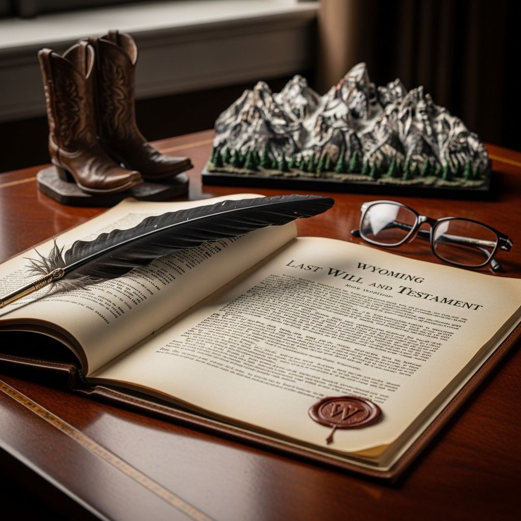 Comprehensive guide to creating, validating, and managing a last will and testament in Wyoming for secure estate distribution.