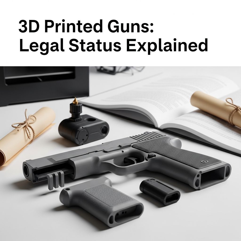 Navigate the complex legality of manufacturing 3D printed firearms in the US: federal allowances vs state restrictions.