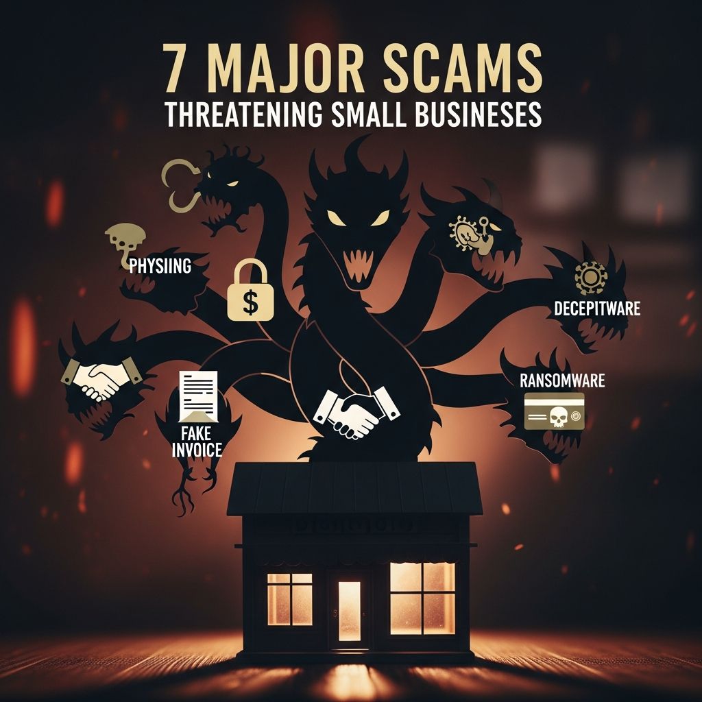 Protect your small business from the top 7 prevalent scams with essential recognition tips and prevention strategies.