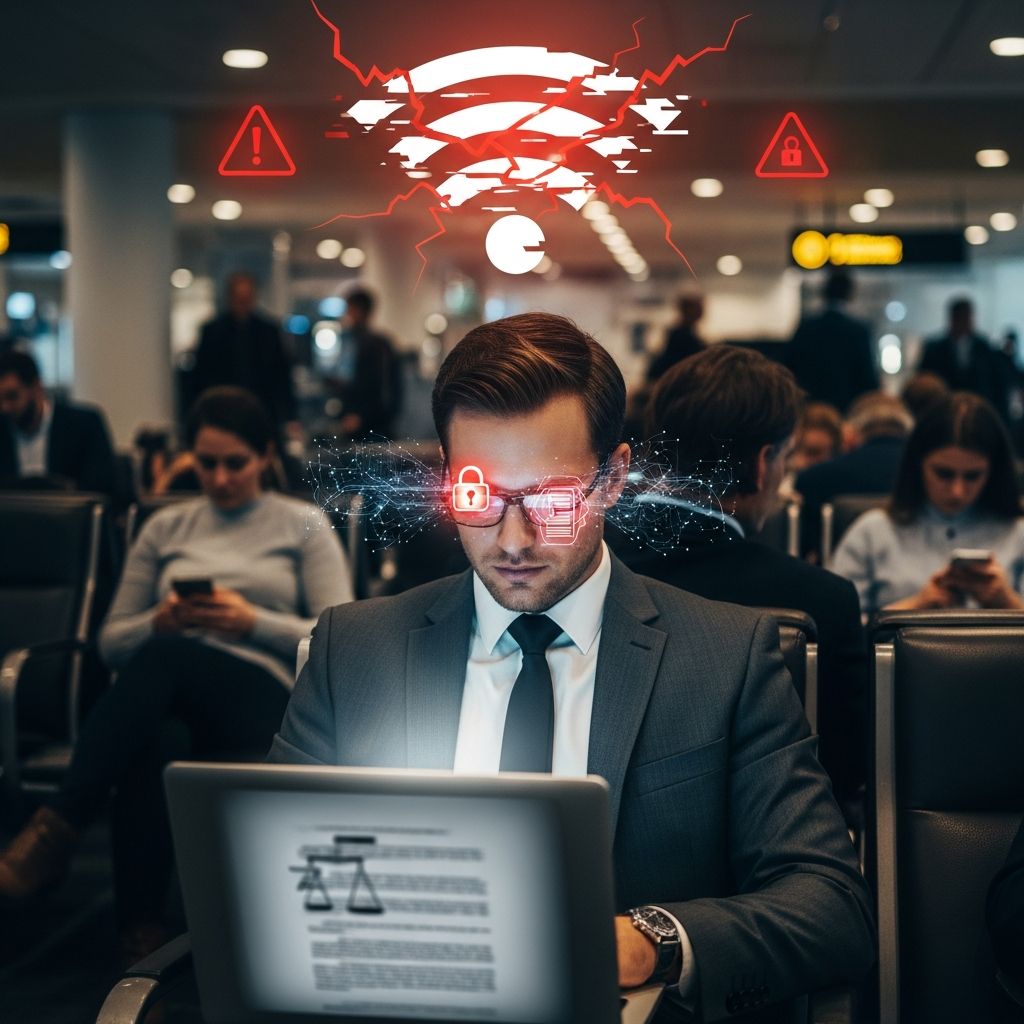 Essential strategies for attorneys to safeguard client data on airport Wi-Fi networks amid rising cyber threats.