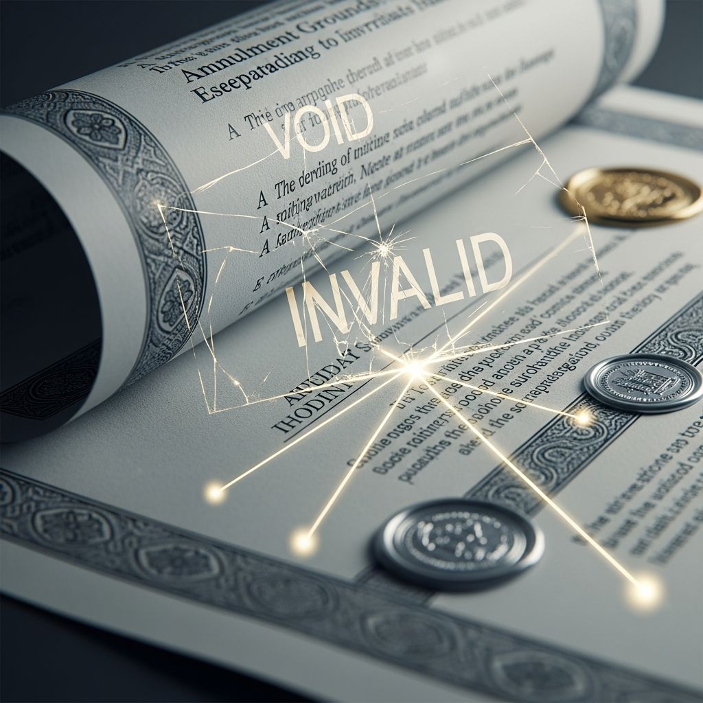 Explore the valid grounds and step-by-step procedures for obtaining a marriage annulment.