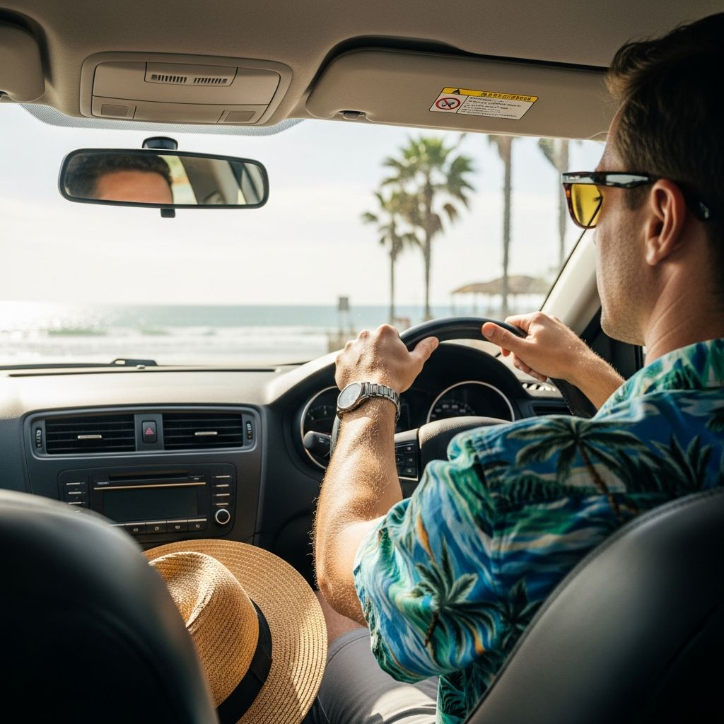 Uncover the legal boundaries and safety risks of driving in swimwear, flip-flops, barefoot, or shirtless on roads and beaches.