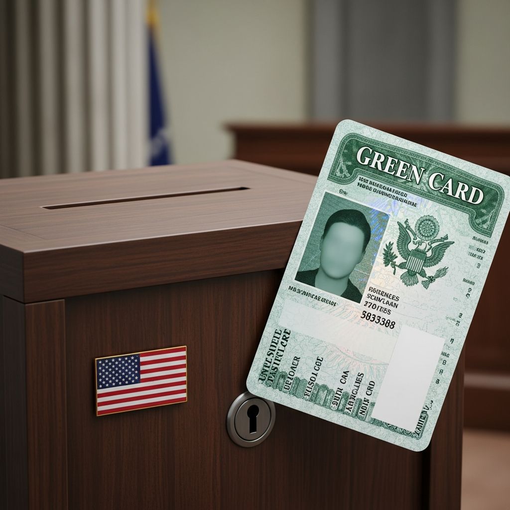 Discover if permanent residents with green cards can participate in US voting, exceptions, risks, and the path to citizenship for full electoral rights.