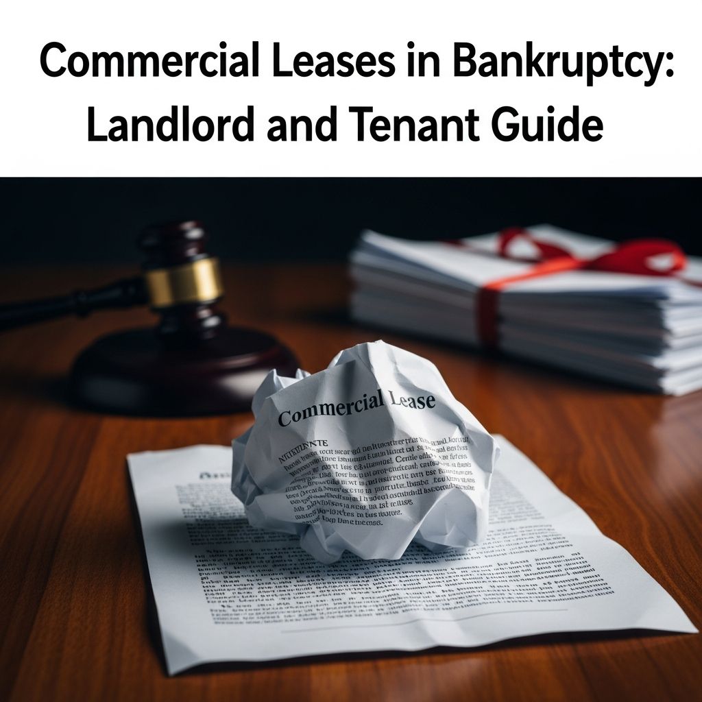 Navigate the complexities of bankruptcy's impact on commercial leases with essential rights, obligations, and strategies for landlords and tenants.