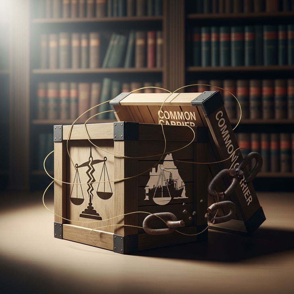 Exploring critical legal challenges in common carrier liability, from heightened duties to cargo protections and injury claims.