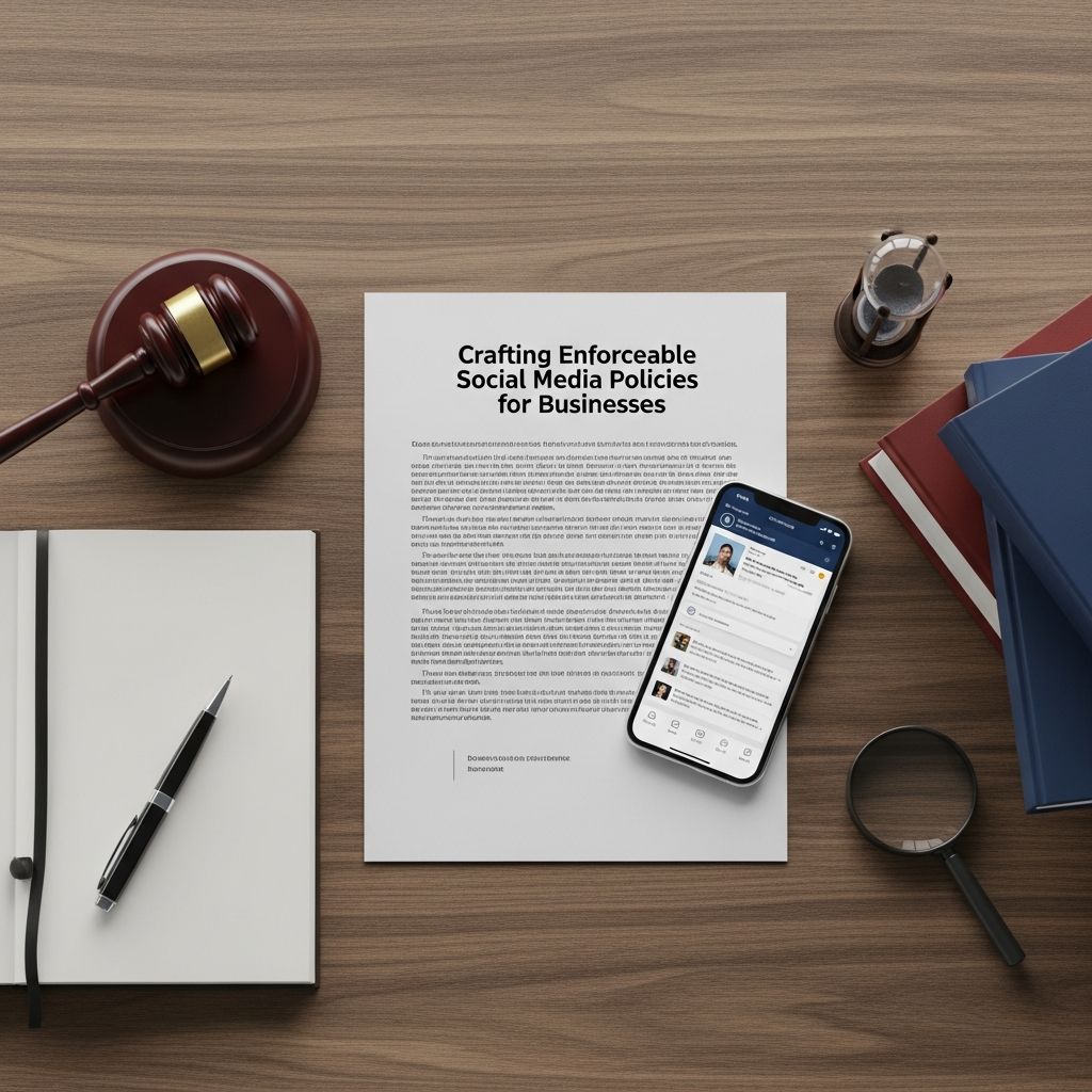 Essential strategies for developing social media policies that safeguard your business, comply with laws, and empower employees.
