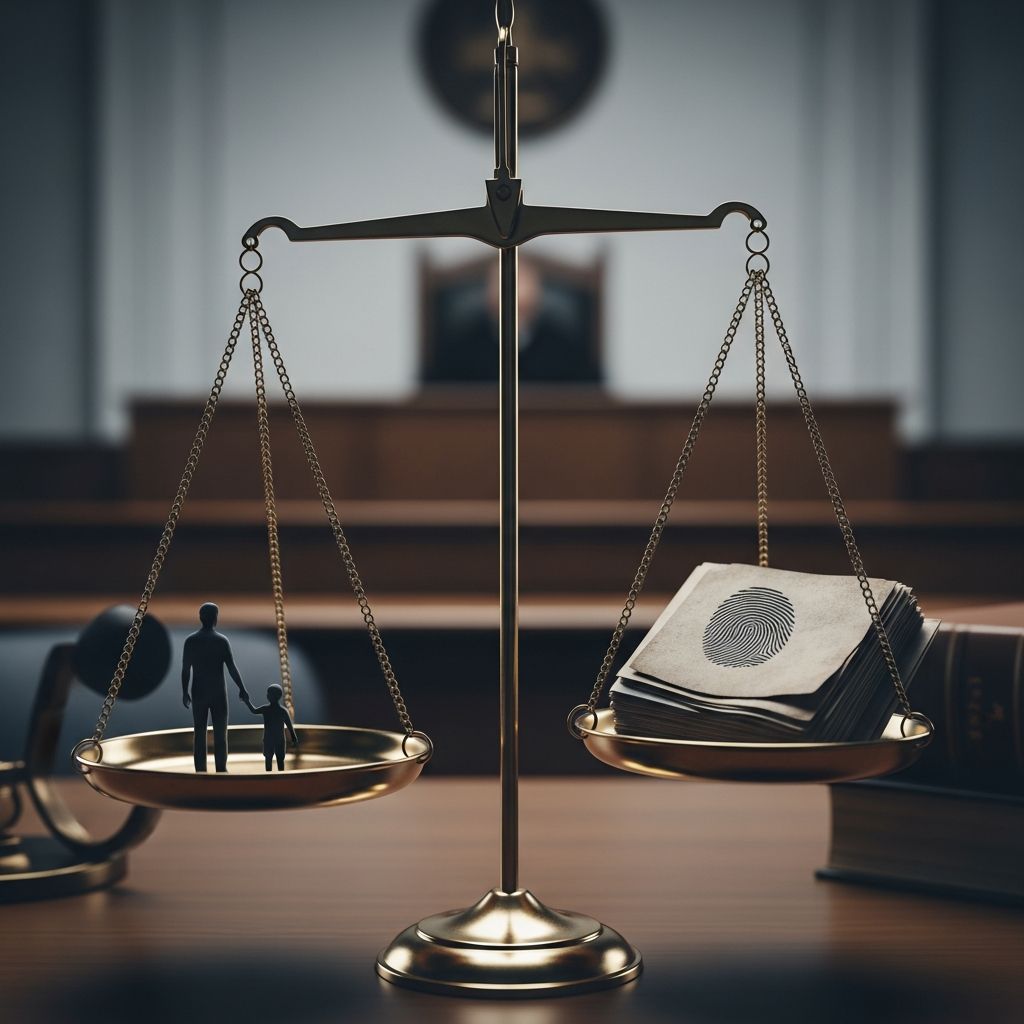 Unpacking how past convictions influence family court decisions on parenting time and child safety.