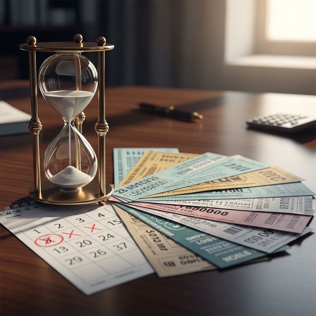 Understand strict time limits for cashing lottery tickets and betting slips to secure your prizes before they expire forever.