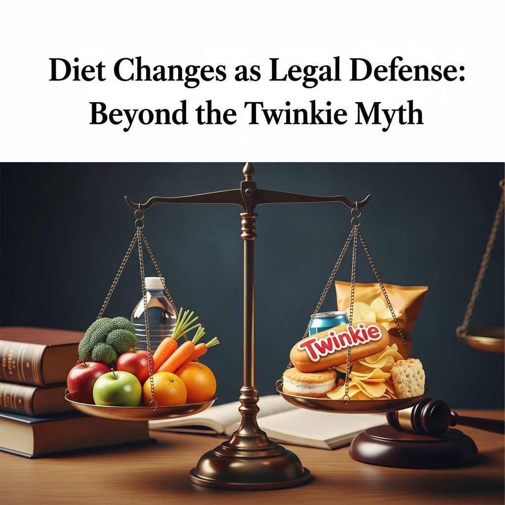 Exploring how dietary shifts and mental health intersect in courtrooms, from historical myths to modern legal strategies.