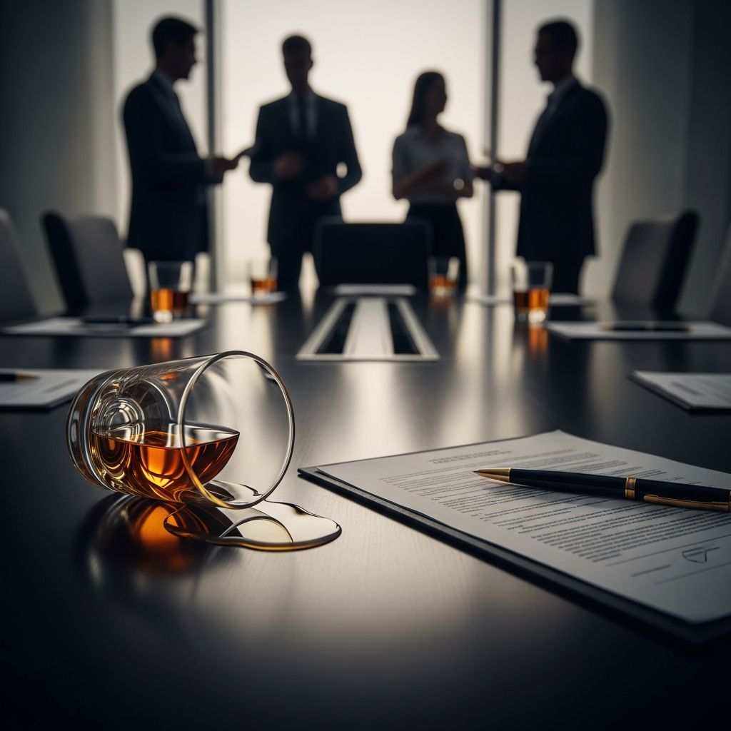 Navigating the legal risks of serving alcohol to employees at company functions and the potential for employer accountability.