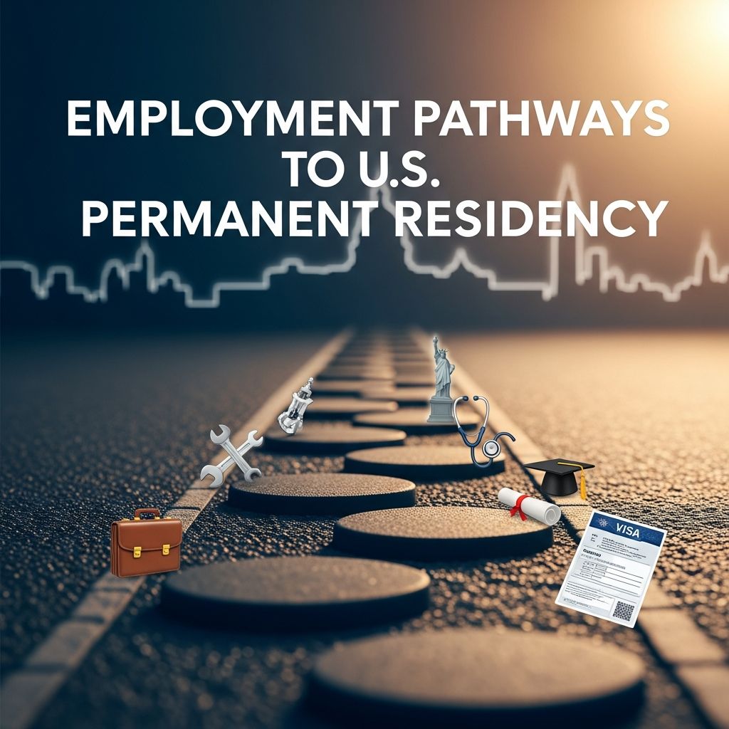 Unlock permanent U.S. residency through job offers, skills, and investments: Explore EB-1 to EB-5 options.