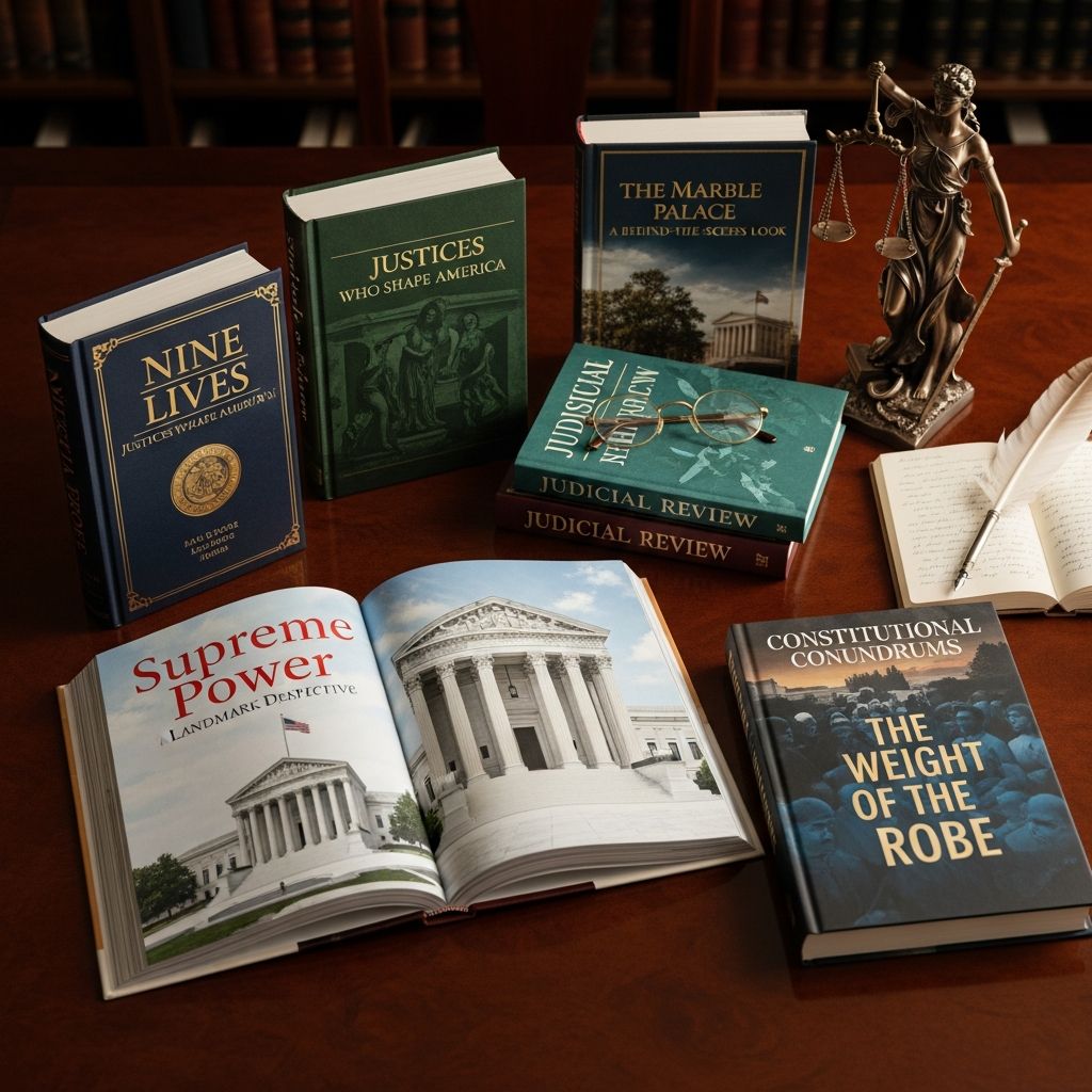 Discover transformative books that illuminate the Supreme Court's pivotal role in shaping American law and society over centuries.