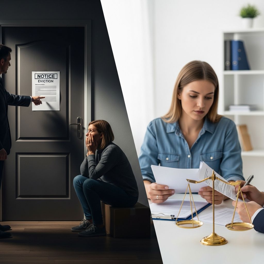 Navigate the eviction journey: from initial notices to court rulings and long-term impacts on renters' futures.