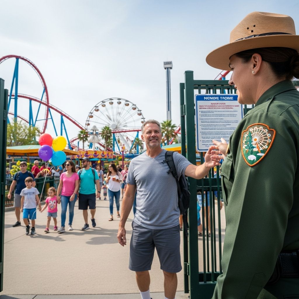 Navigating the complex rules on carrying guns at theme parks, state laws, and private property rights across the U.S.