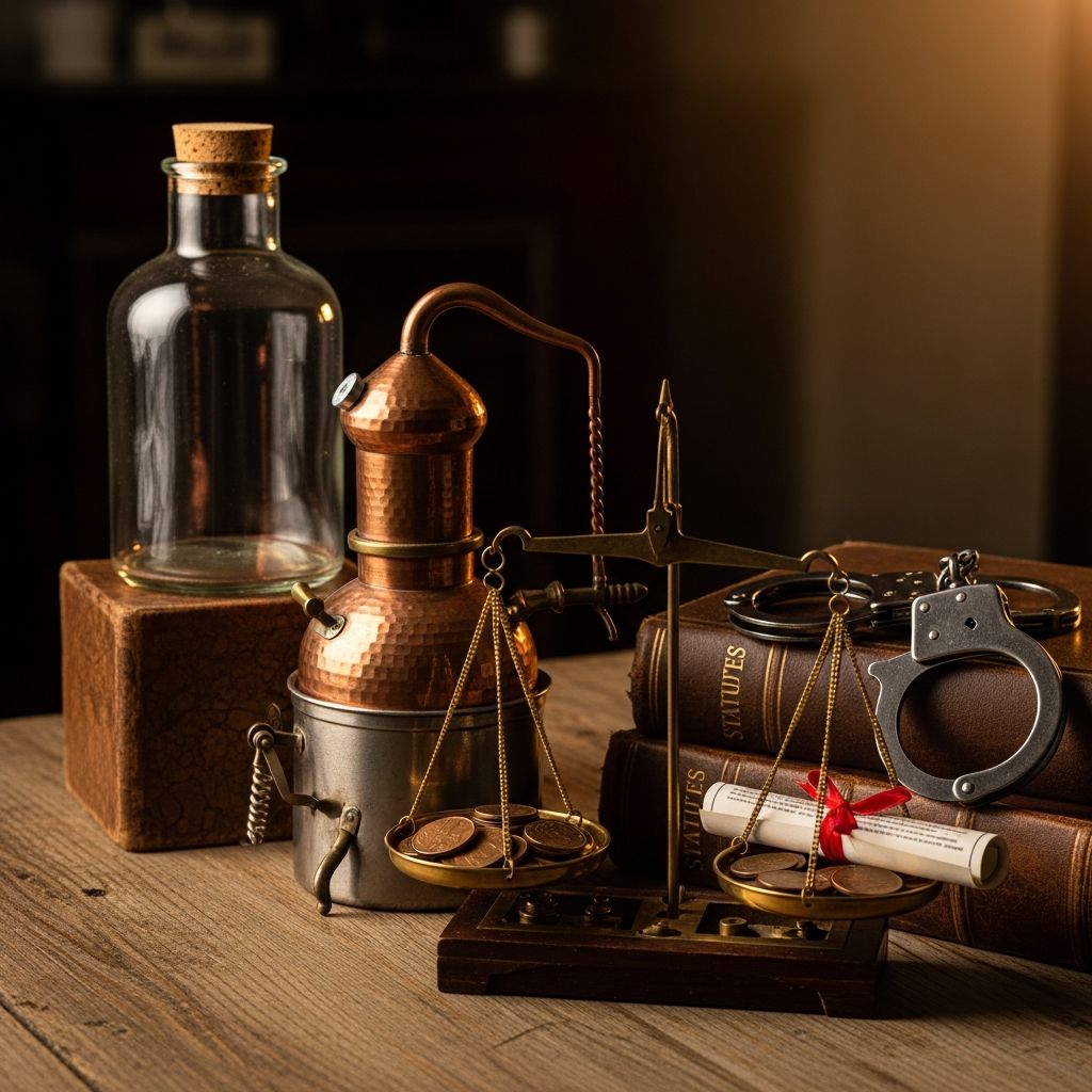 Understand the severe legal consequences of distilling alcohol at home, from federal felonies to state variations and recent court challenges.