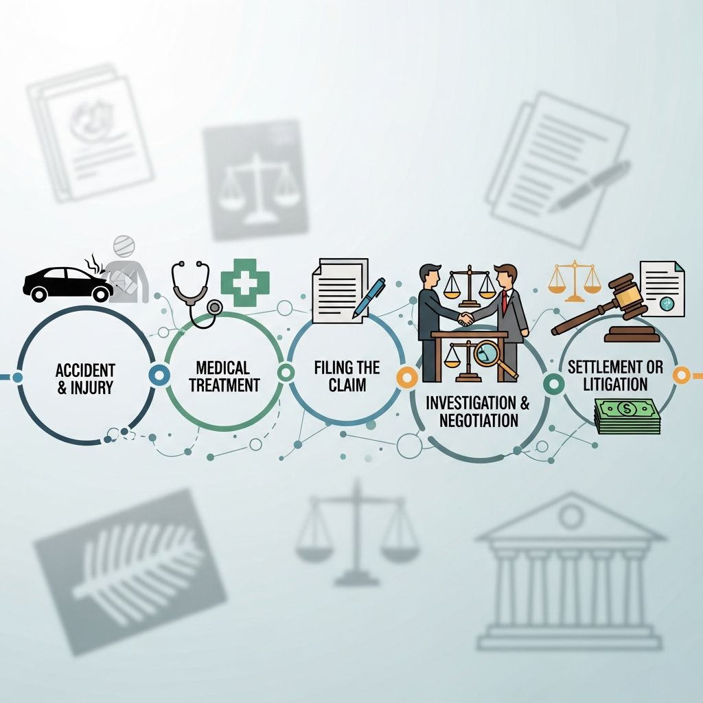 Understand the factors and stages that determine how long your personal injury case takes to settle, from initial treatment to final payment.