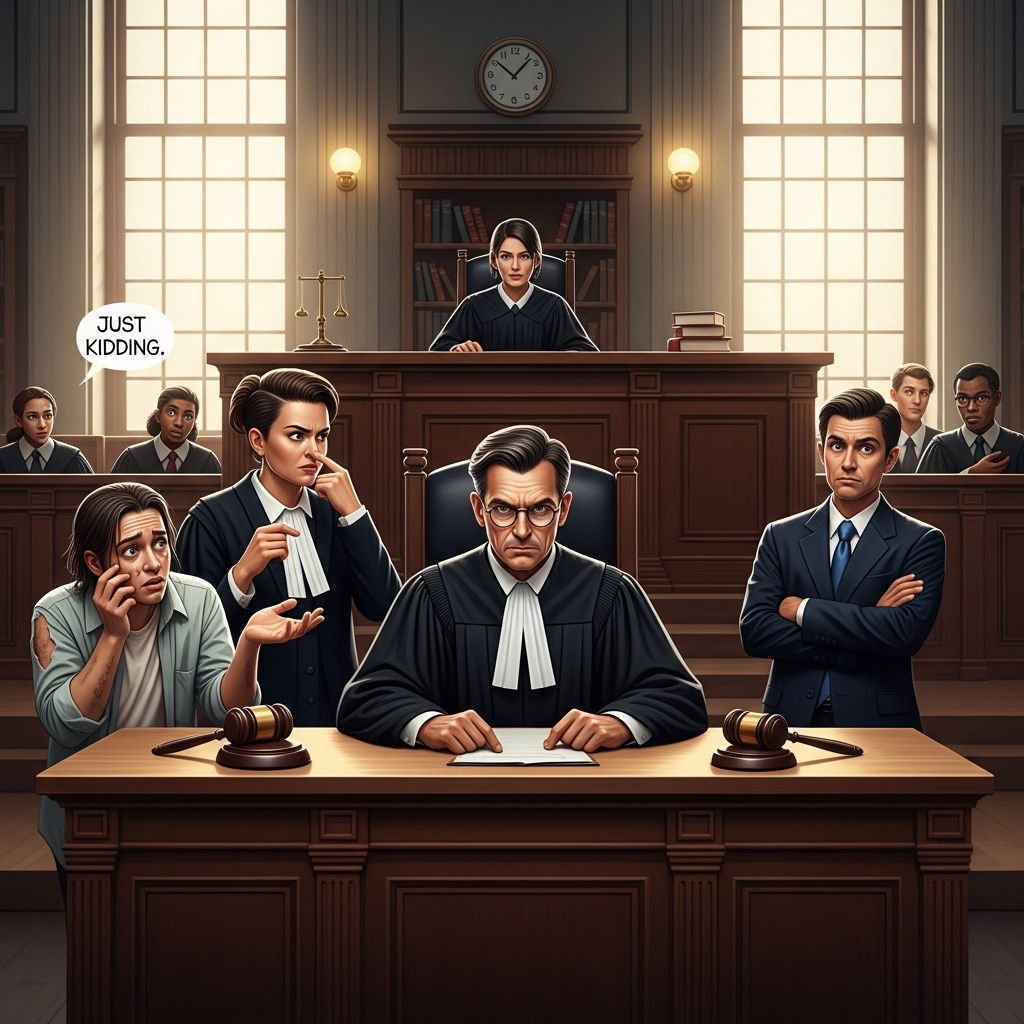 Unpacking whether claiming 'I was just kidding' holds up as a defense in criminal, defamation, and civil cases across jurisdictions.