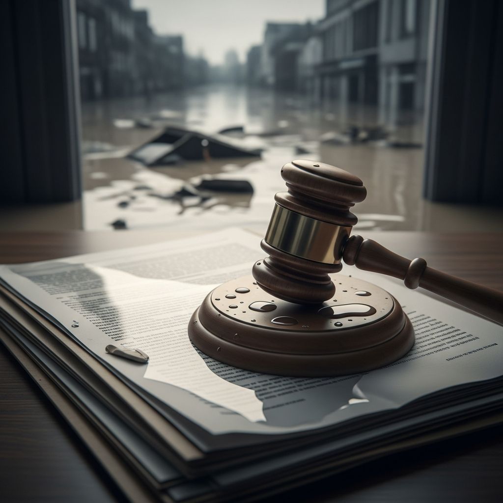 Navigate the complex legal landscape following devastating floods with expert insights on insurance, property rights, and recovery options.