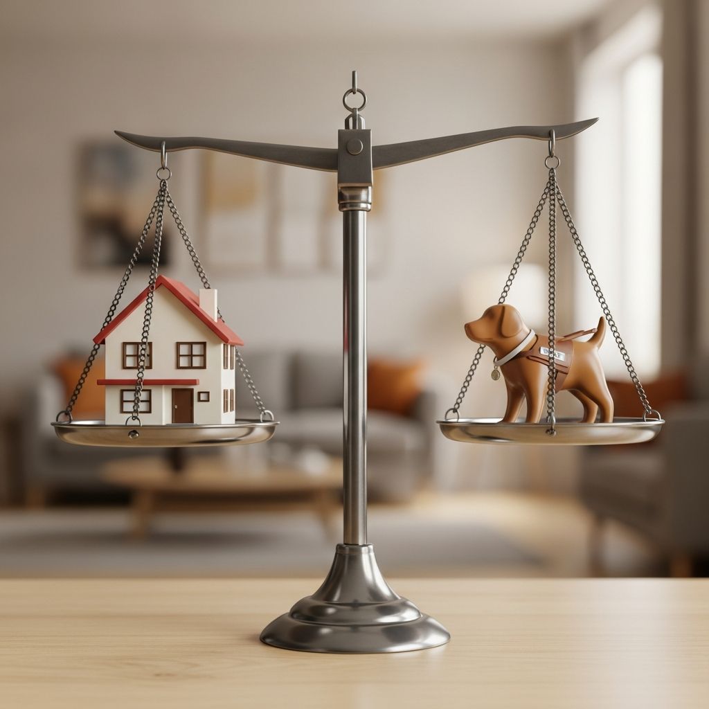 Understand landlord duties for service dogs and emotional support animals under federal and state housing laws.
