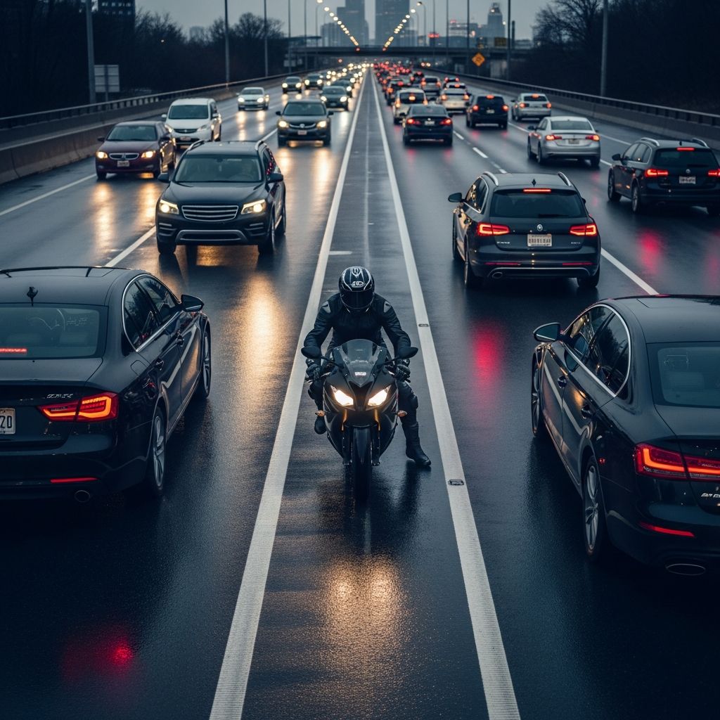 Navigate the complex landscape of lane splitting regulations in America: where it's permitted, prohibited, and everything in between.