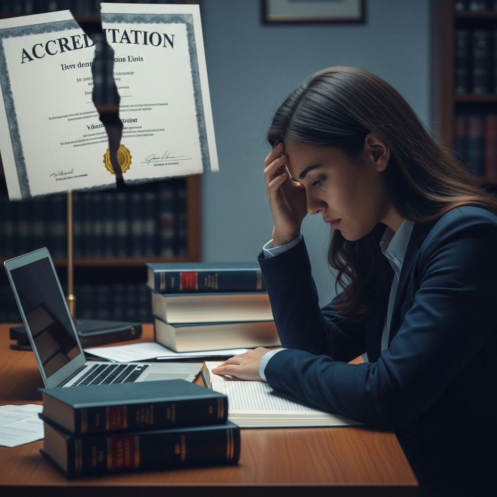 Discover the critical consequences when your law school loses ABA accreditation and essential steps to safeguard your legal career.