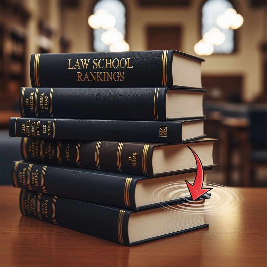 Uncover the factors behind dramatic law school ranking shifts, including a stunning 17-spot drop, and their lasting impact on legal careers.