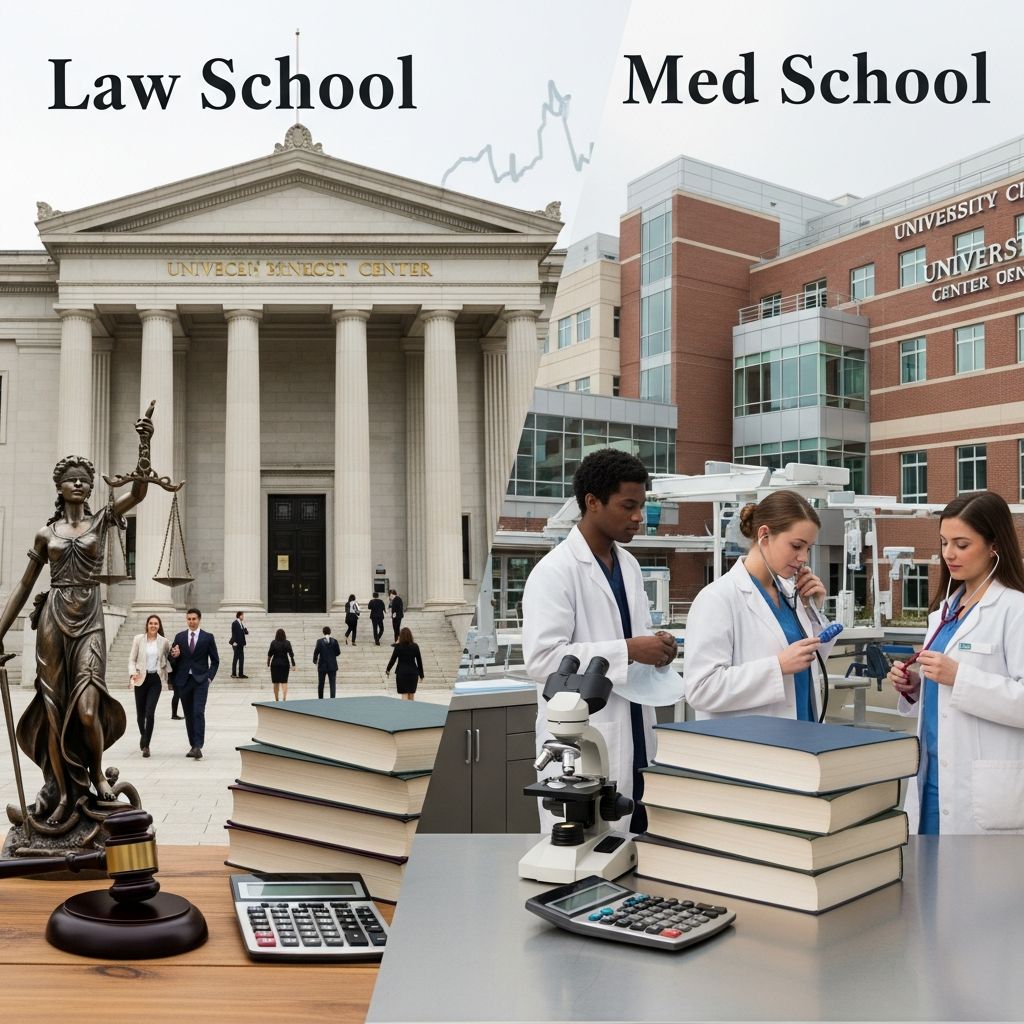 Unpacking the true costs, timelines, and lifetime earnings of law versus medical degrees to reveal the smarter financial path.