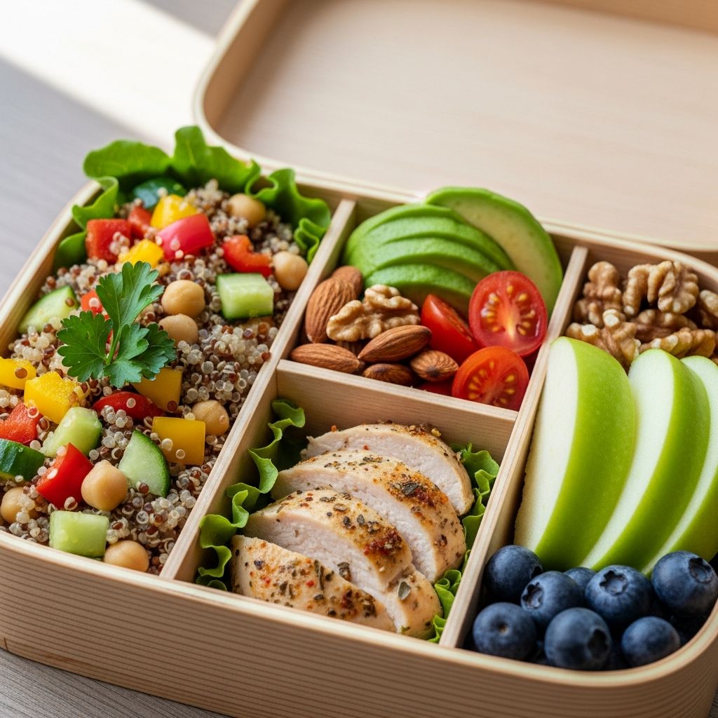 Discover nutritious midday meals that keep you energized and focused throughout your workday.