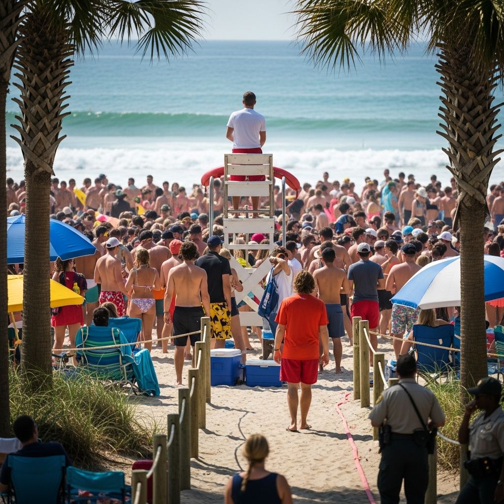 Essential strategies for small business owners to handle noisy spring breakers while protecting profits and safety.