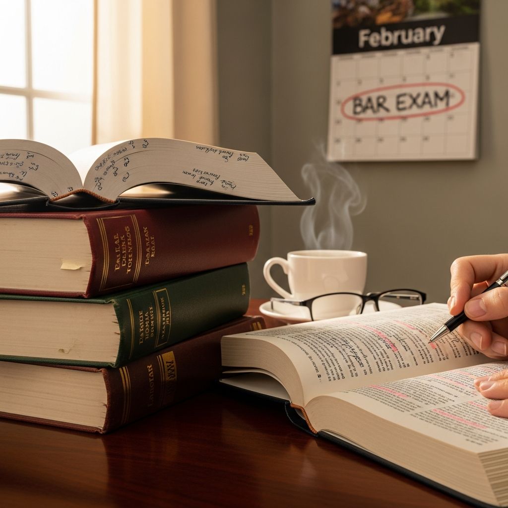 Unlock success in the February bar exam with expert strategies on study plans, practice, mindset, and final prep to pass on your terms.