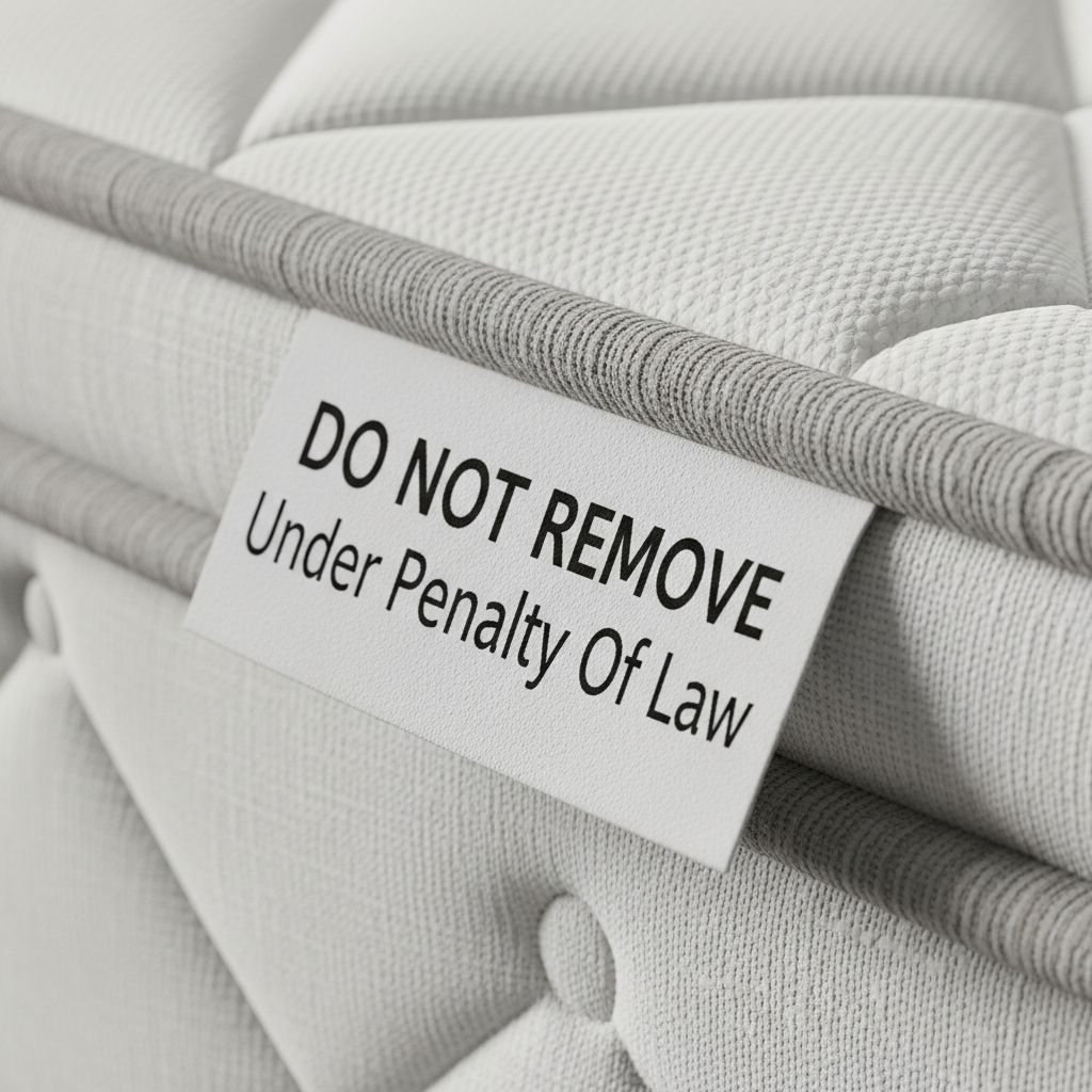 Unravel the myth: Is removing mattress and pillow tags really illegal? Discover history, laws, and practical advice for consumers.